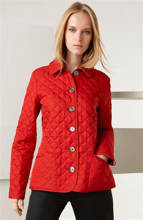 burberry red quilted jacket sale|burberry quilted jacket sale women.